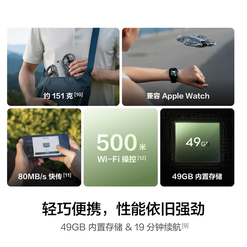 DJI Neo2 drone, handheld Vlog, omnidirectional obstacle avoidance flight camera, entry-level mini mobile phone voice-controlled aircraft, 4K high-definition travel aerial camera DJI Neo 2 (no remote control required) Standard configuration (excluding optional replacement) Standard configuration