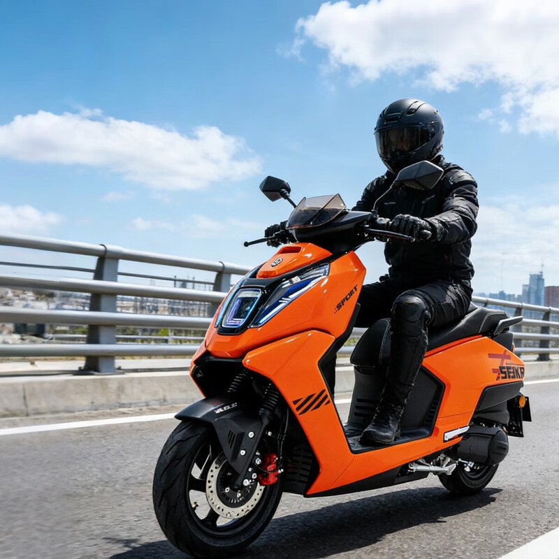 Breaking machine core 150 new product debut fuel scooter ABS smart new fuel-saving commuting orange