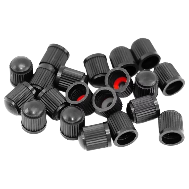 Taimus car tire valve caps battery car vacuum tire valve caps motorcycle electric bicycle valve core caps 20 pieces original car plastic caps without sealing ring