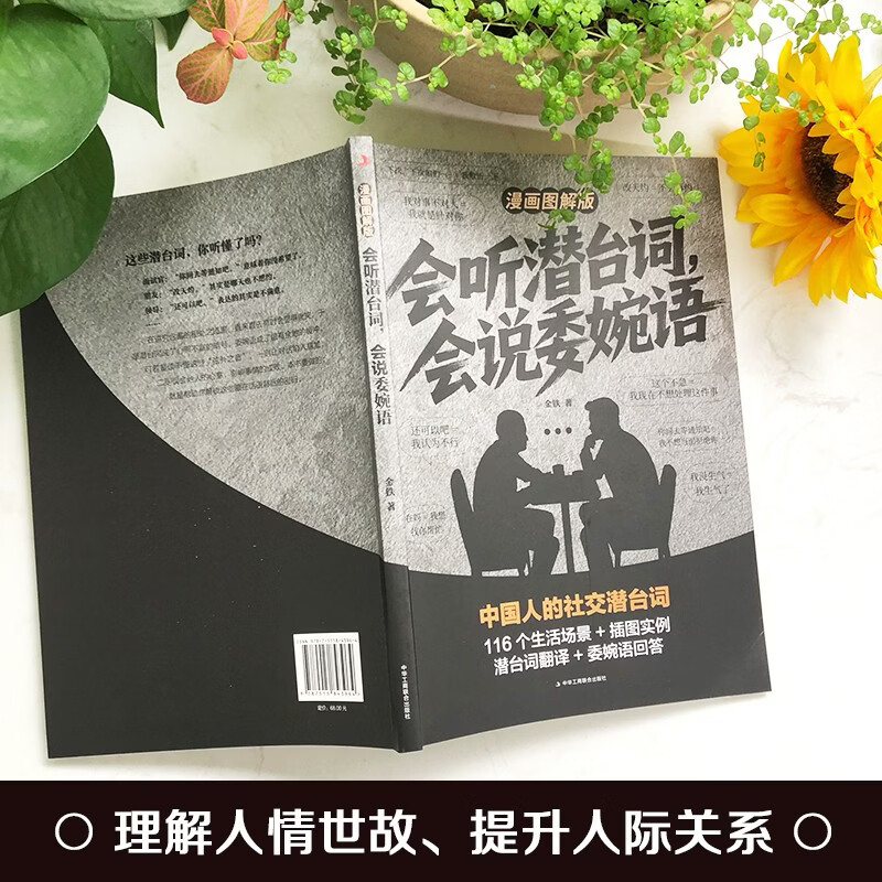 Able to listen to subtexts and speak euphemisms. Illustrated comic version + non-violent communication. Speak well (2 volumes). Dismantle daily conversations, read between the lines, see through people's hearts, high EQ, social and interpersonal communication guide.