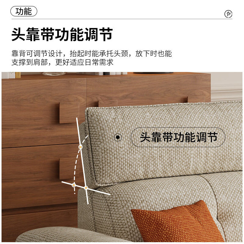 Dudumeijia sofa living room 2026 new fully equipped cotton and linen fabric sofa small apartment chenille simple sofa 118#