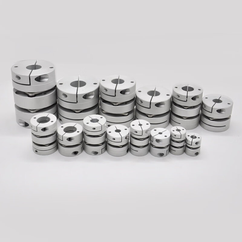 Aluminum alloy single diaphragm coupling double diaphragm elastic high torque coupling encoder motor servo keyway double diaphragm_outer diameter 19 length 26_inner hole 3 to 8