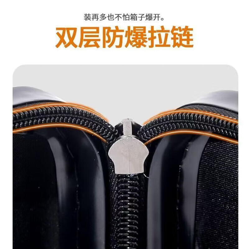 Large-capacity five-wheel shock-absorbing brake suitcase, multifunctional double-enclosed inner net suitcase, boarding-friendly, lightweight and durable, ivory white, double-enclosed + antibacterial lining, 30 inches, 37 open + 5-wheel shock-absorbing brakes + double enclosed net + wet and dry separation