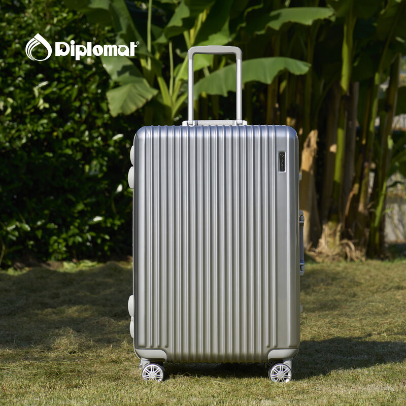 Diplomat diplomat aluminum frame trolley case starlight boarding suitcase 20-inch men's and women's travel password box TC-9032