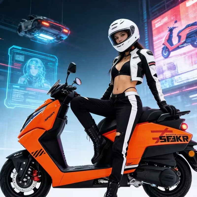 Breaking machine core 150 new product debut fuel scooter ABS smart new fuel-saving commuting orange