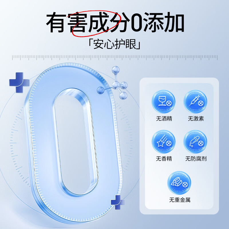 Shibuoka's Lutein Eye Drops Eye Drops for Fatigue, Dry Eyes, Blurred Vision, 3 boxes of red bloodshot eyes, staying up late playing on mobile phone