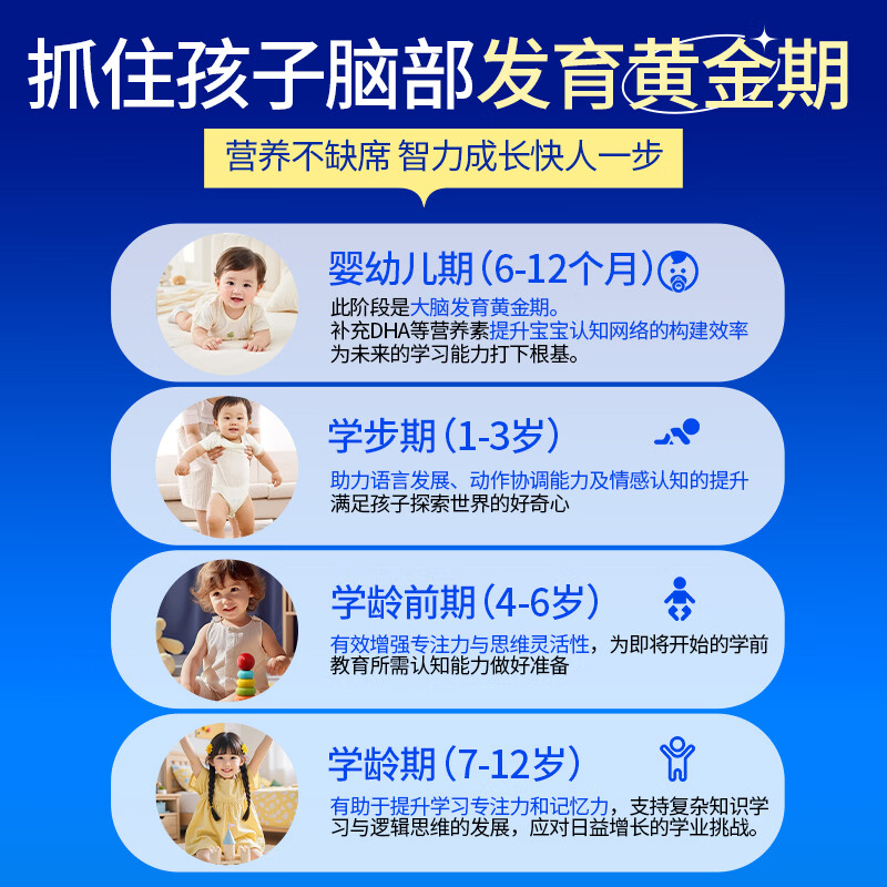 VITALP organic patented nano-dha infants and young children 0-3 years old dha children 1-3-12 years old dha nourishes the brain and enhances memory