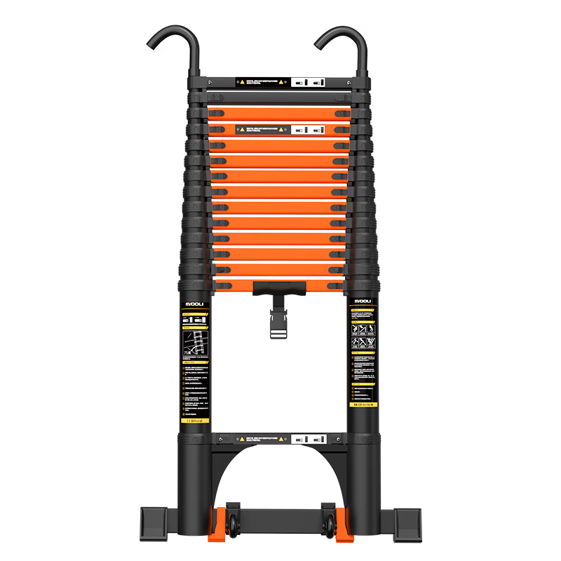 Magnesium Duoli (midoli) straight ladder telescopic ladder thickened aluminum alloy ladder folding ladder engineering ladder lifting ladder widened pedal climbing ladder HCZ27