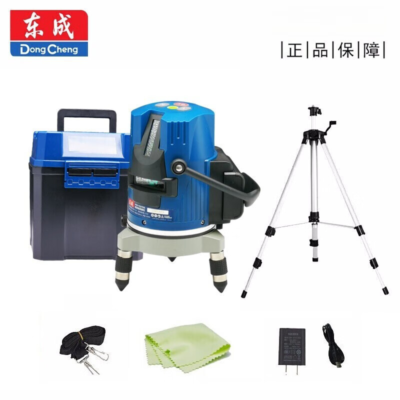 Dongcheng woodworking decoration indoor and outdoor laser 235-line high-precision green light automatic line casting green light level five-line including tripod