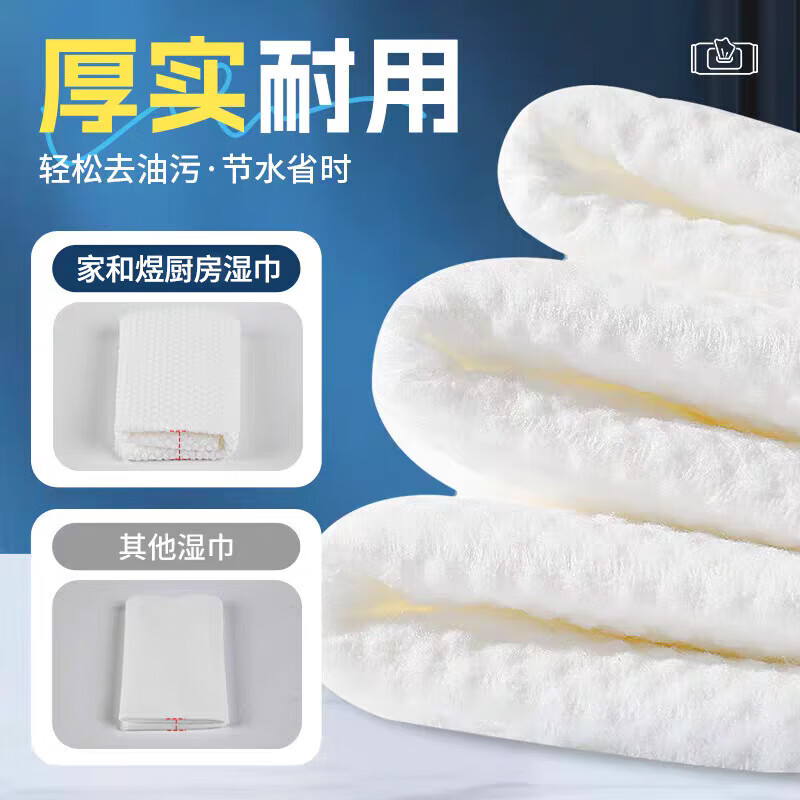 JD Appliances Exclusive Blue Cat Kitchen Wipes Extra Large Pack Range Hood Powerful Oil Degreasing Wet Wipes Thickened Large Pack Kitchen Wipes 1 Layer 100 Sheets * 3 Packs Larger and Thicker