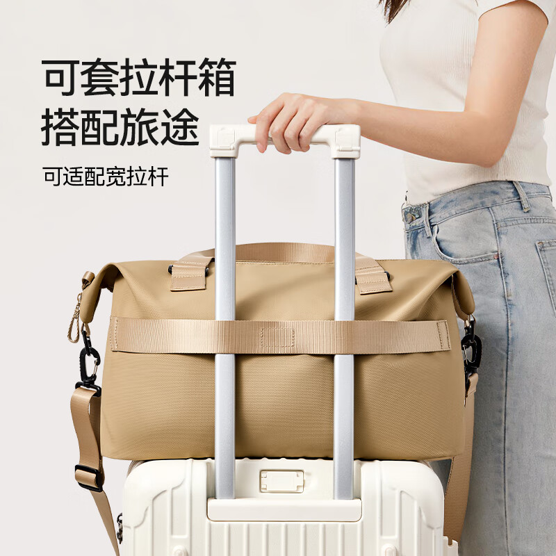 Ginza large-capacity travel bag hand luggage bag shoulder business trip portable backpack fitness sports bag black