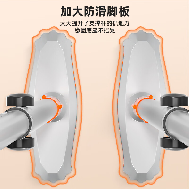 Qinglang household horizontal bar indoor pull-up for adults and children without punching 2.4 meters multifunctional fitness equipment ring swing gray bracket vertical bar horizontal bar installation distance 68-88CM