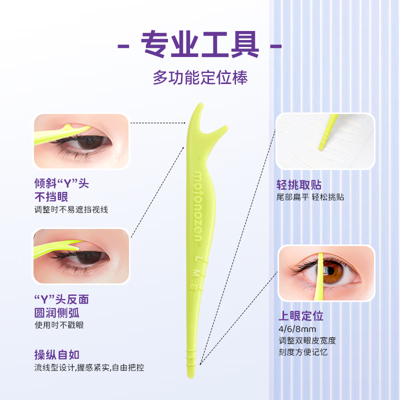 Suzhiran Radar Double Eyelid Sticker Seamless Invisible Natural Lace Single Double Sided Single Eyelid New Year Gift M35*2