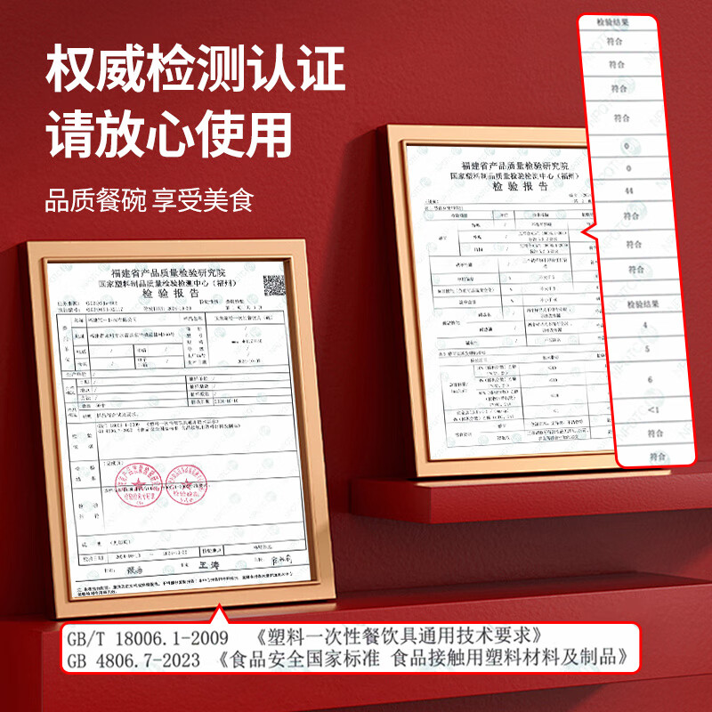 SHUANG YU disposable tableware five-piece set Bafanglaicai corn starch 20 servings (bowl + plate + cup + chopsticks + spoon)