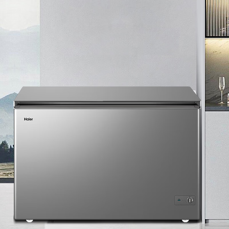 Haier Freezer 200 liters 300 liters large capacity full freezing energy saving ultra-low temperature quick freezing no need for frequent defrosting household small freezer freezer new level energy efficiency refrigeration dual-purpose 247 liters hot model holds 353 kilograms of meat, 0.94 meters long