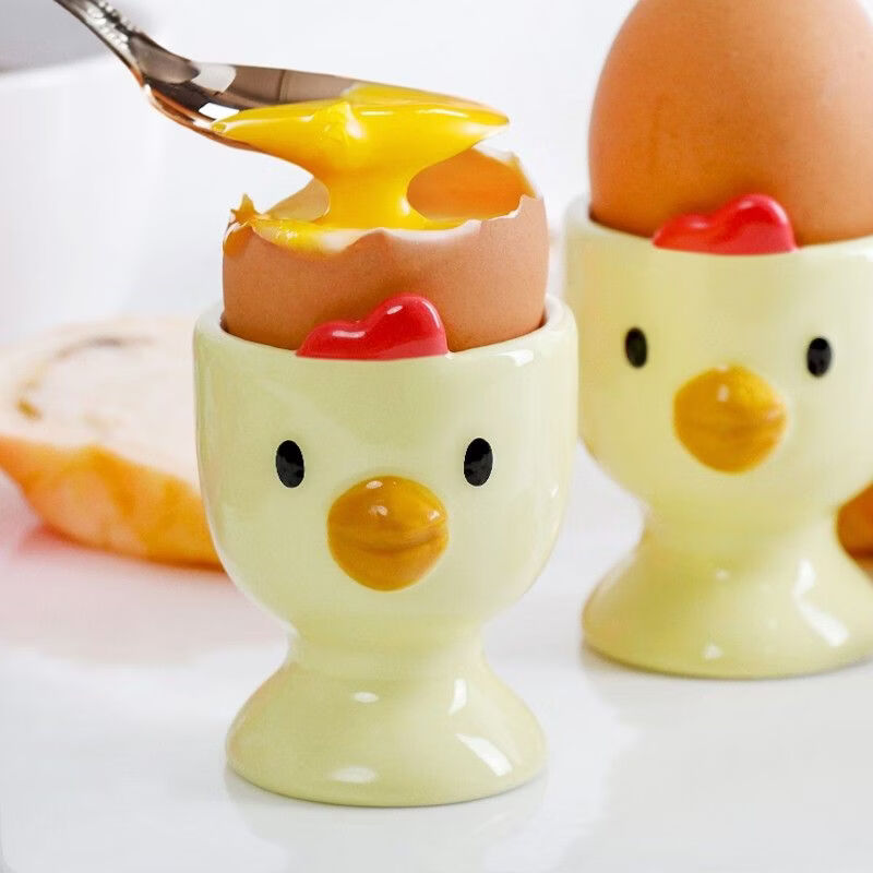 Fantasy egg tray egg tray cup decoration breakfast egg storage dish bowl tableware cooked egg cup yellow small egg cup