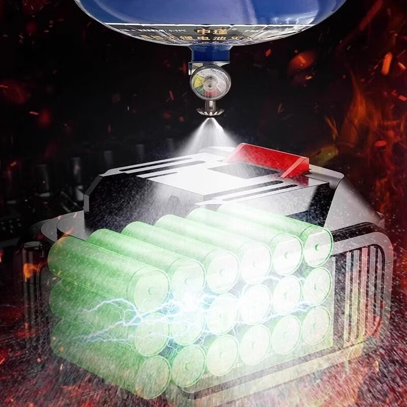 Lithium battery special fire extinguisher new energy vehicle water-based suspended electric vehicle blue portable fire extinguisher 6L handheld lithium battery fire extinguisher