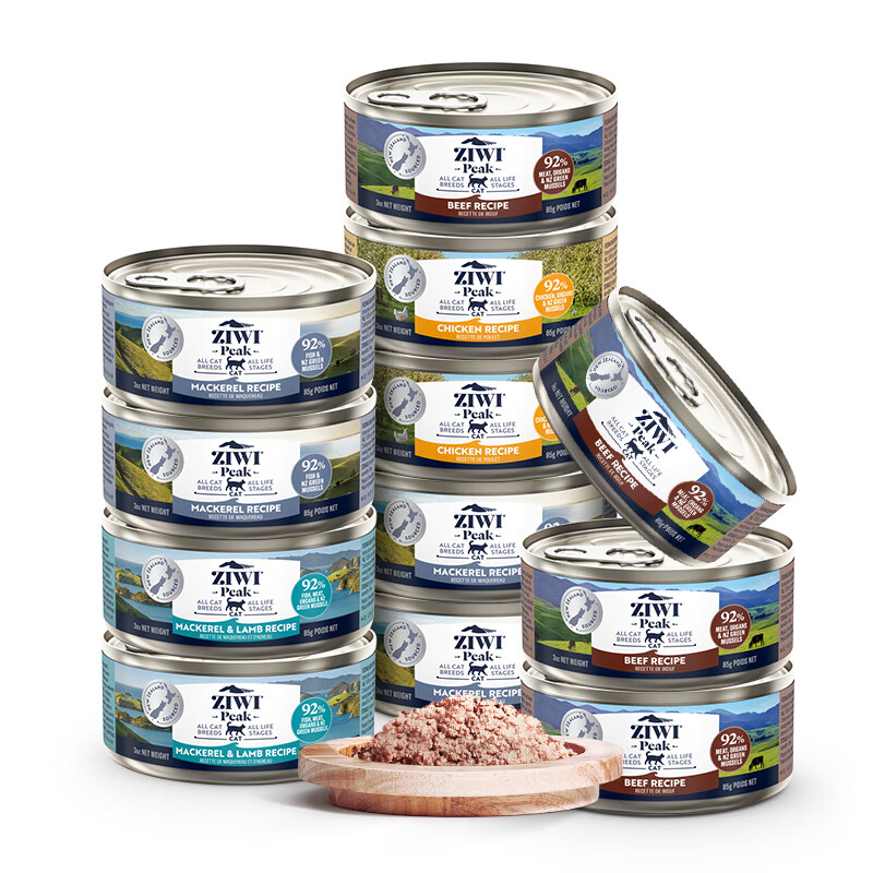 Ziyi Peak (ZIWI) canned cat staple food 85g*12 cans mixed flavor staple food wet food for adult cats and kittens, universally imported from New Zealand