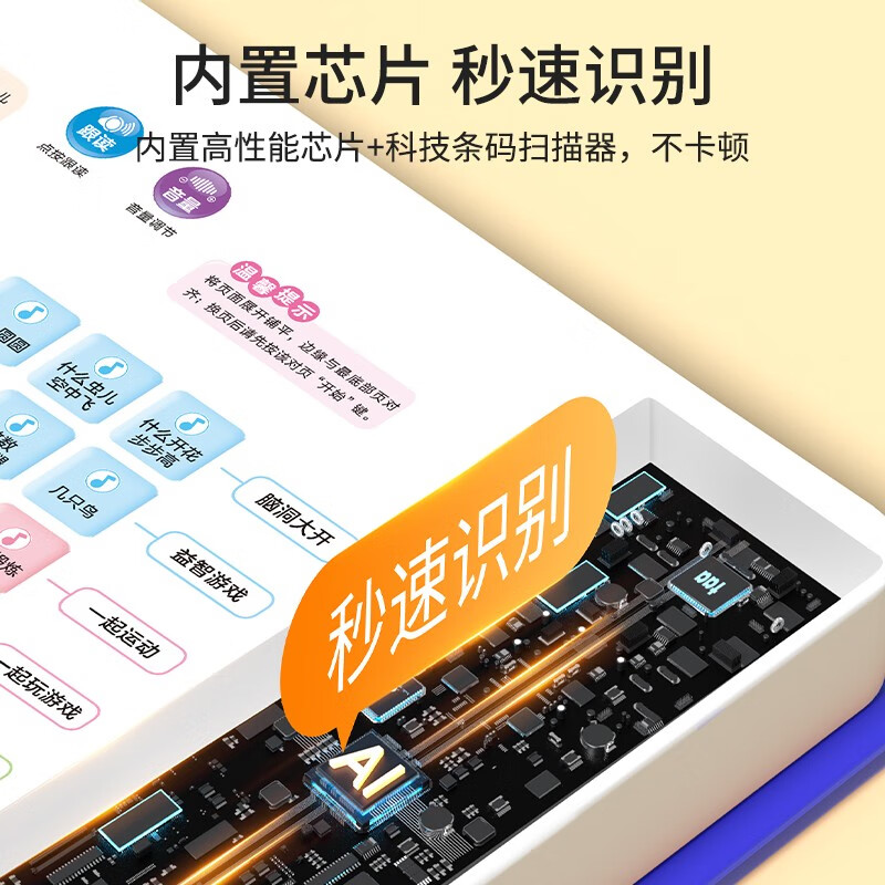 Haiyue Hi Haiyue Intelligent Early Education Sound Book Early Reading + Reading Children's Songs for Early Education 300 Songs 2 Volumes Enlightenment Educational Sound Book Baby Baby Learns to Talk Infant and Toddler Cognition Reading Audio Book Smart AI Fun Enlightenment Cognition Big Scene Encyclopedia Floor Book Smoked Listening Machine Chinese Learning Machine One-year Gift New Year's Day Gift New Year's Gift