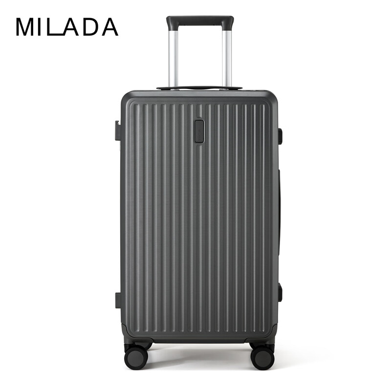 Mirada Large Capacity Suitcase Women's Aluminum Frame Trolley Suitcase Men's 28-inch Rock Gray 102 Liter Password Deep Storage Strong