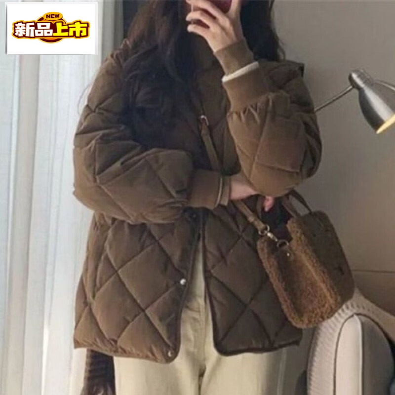 Chujing Maillard Lightweight Down Jacket Women's Short New Winter Thickened Collarless White Duck Down Small Jacket White S 90-120 Jin