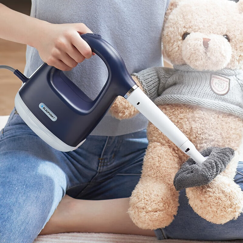 BLAUPUNKT Household High Temperature and High Pressure Steam Cleaner Whole House Cleaner Multifunctional Portable Small Kitchen Air Conditioner Cleaner Integrated Handheld Steam Cleaner Cleaner Warm Apricot Yellow One Machine Multi-Purpose + 12 Piece Complete Set