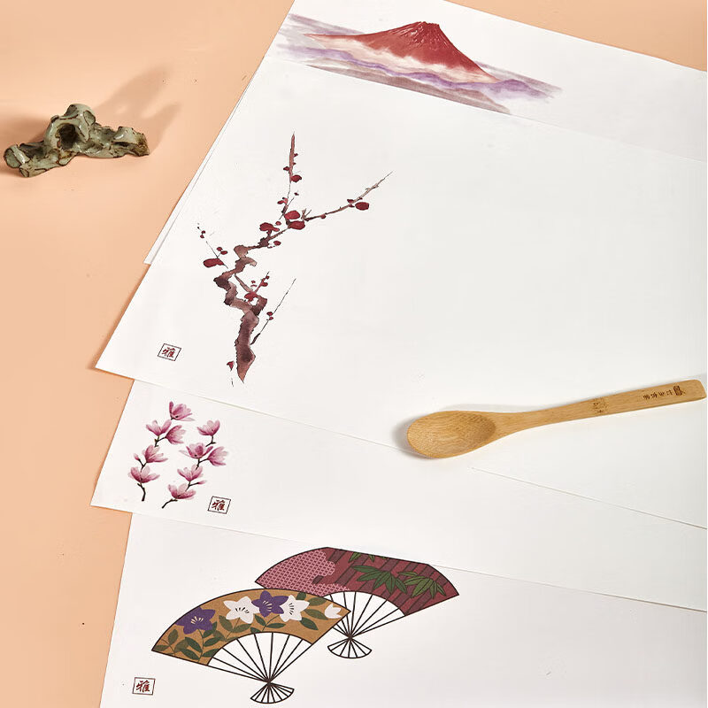 GEFUYA placemat paper Japanese style dinner plate paper hotel western restaurant pub Japanese food shop table paper Hakusan