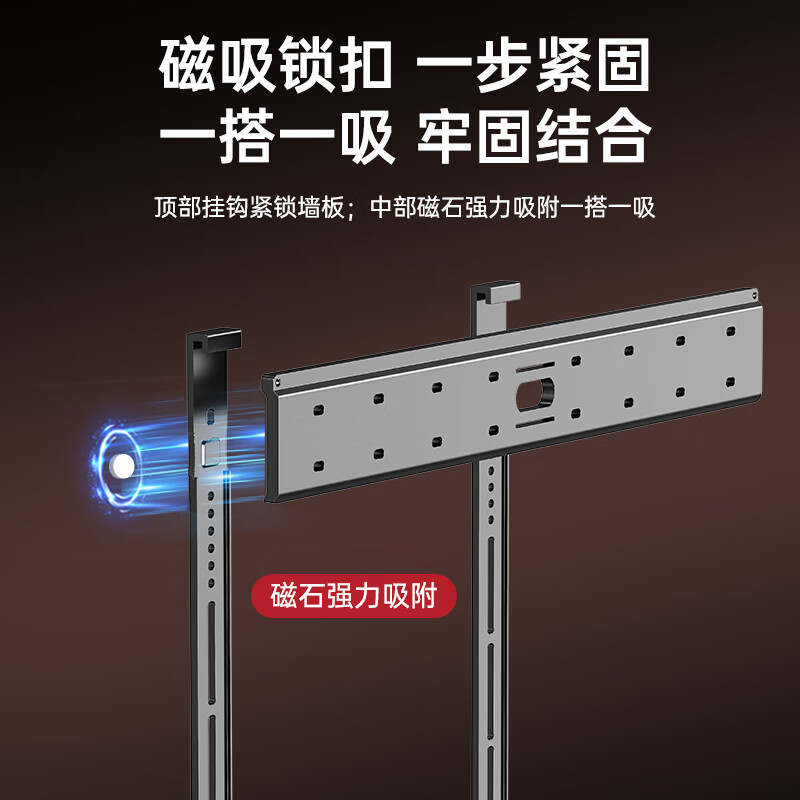 Beishi 42-75 inch ultra-thin TV mount fixed TV wall mount bracket wall-mounted TV bracket TV stand universal TV bracket 9MM from the wall