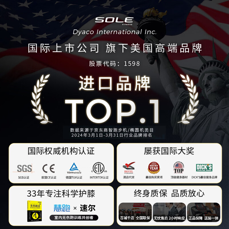 SOLE imported elliptical machine for home use high-end silent elliptical machine E25 electric walking machine space walker fitness equipment exquisite model - 32 levels of resistance - E20S