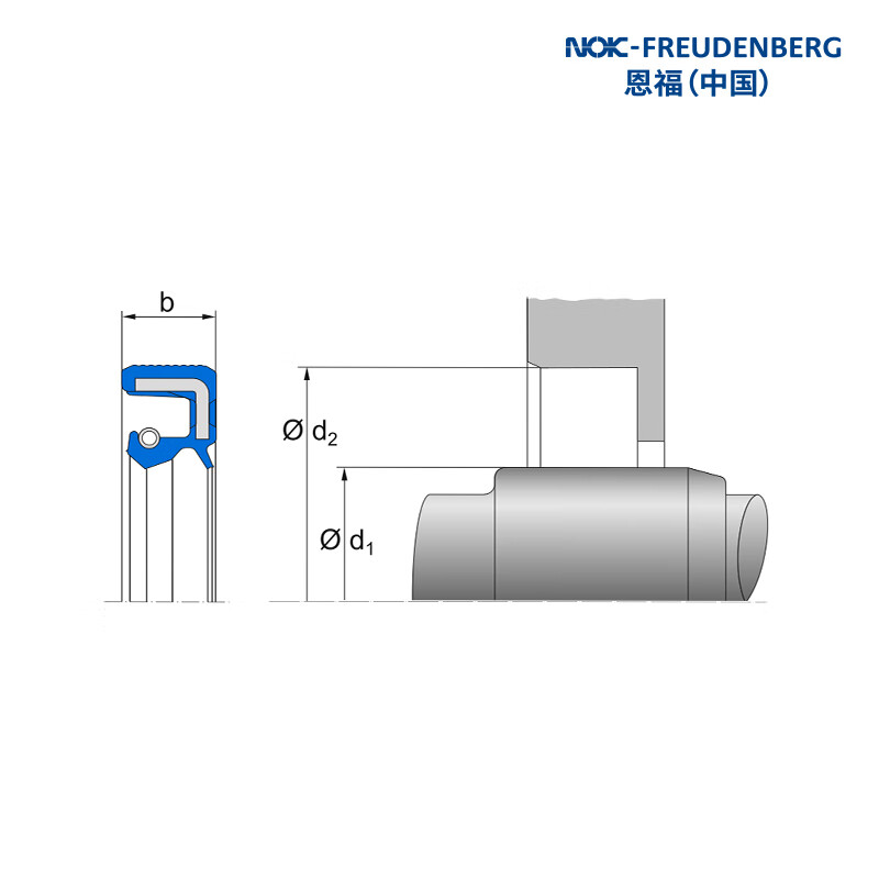 Enfu FST radial oil seal BAUMSL type 35X52X7 nitrile rubber NBR 526079 2 pieces 1 pack