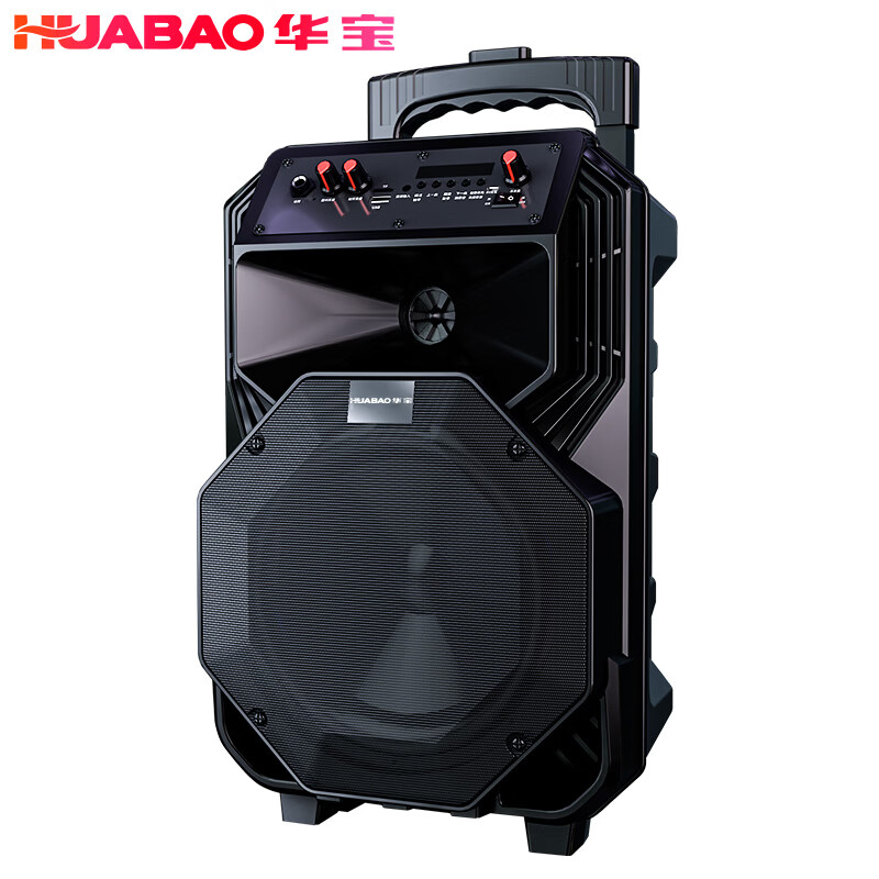 Huabao Square Dance Audio Outdoor Player and Wireless Microphone Home Singing Bluetooth High Volume Trolley Speaker Upgrade Upgrade Bluetooth Heavy Bass Upgrade