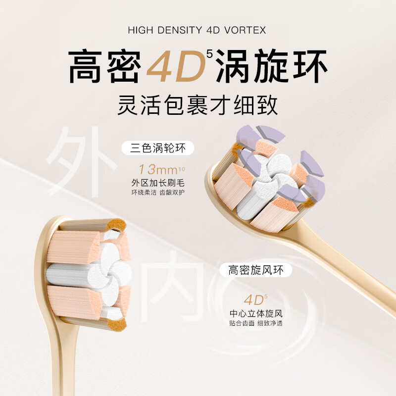 Shukejing penetrating brush 4 pieces copper-free hair transplant + Yunduo toothbrush 2 pieces SSS grade soft-bristled gum protection adult toothbrush