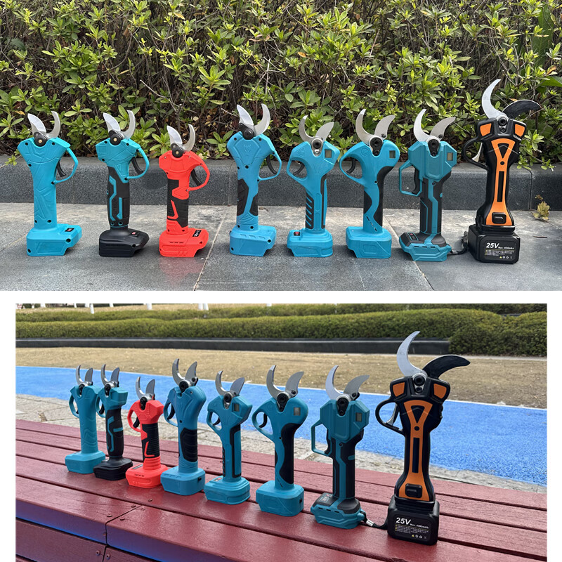 Jiehong lithium-ion scissors, cut aluminum wire, cut copper wire, cut branches, cut bamboo, cut beef, high power 40 lithium battery Makita angled scissors + plastic box + backpack battery