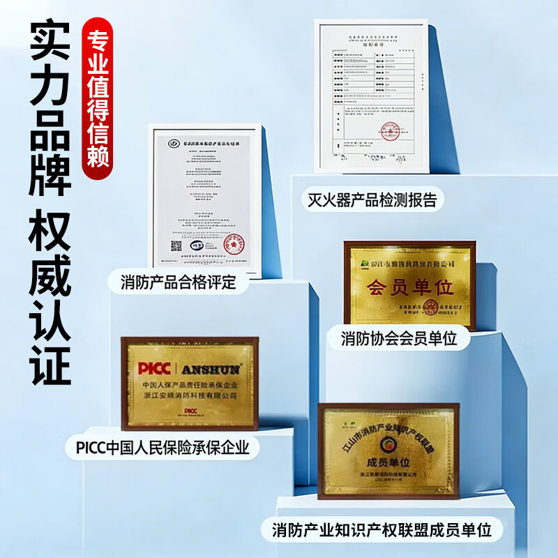 ANSHUN vehicle-mounted fire extinguisher water-based household Model3/Y new energy car portable national fire protection 3c certification