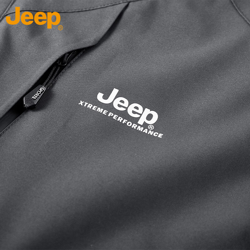 JEEP Jeep Jacket Men's Autumn and Winter Three-in-One Charge Top Jacket Polar Fleece Men's Army Green XL