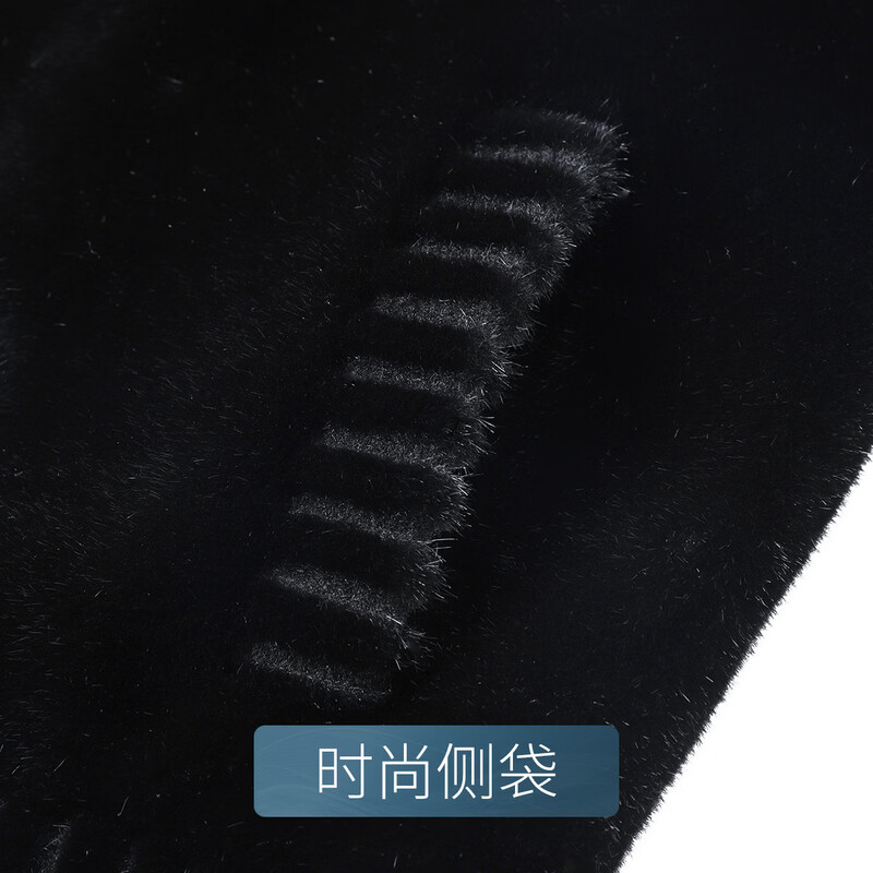 Fuqing imitation mink imitation fur jacket men's winter middle-aged and elderly business casual windproof warm men's jacket men's