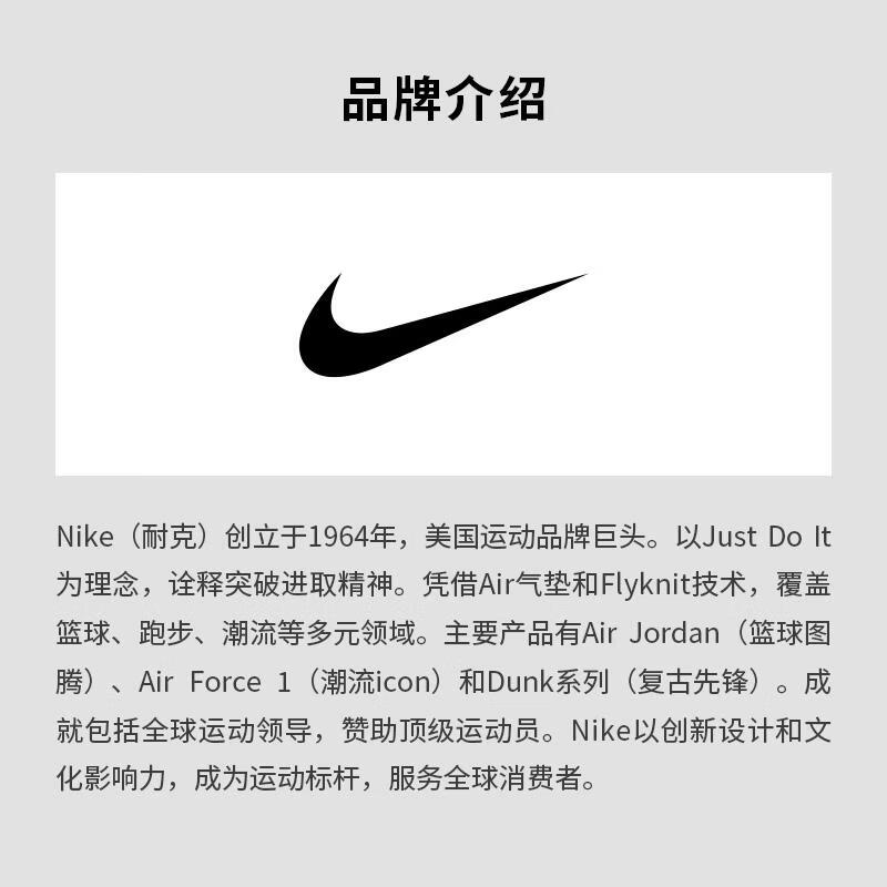 Nike (NIKE) men's and women's sports bags, large-capacity storage compartments, wear-resistant, durable, portable, Cordura material, Gray ONE SIZE