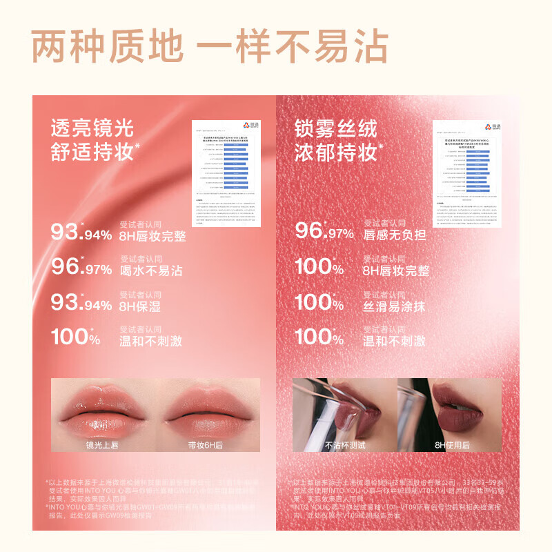 INTO YOU mirror lip glaze lipstick birthday gift for girls GW09 New Year gift lipstick trial pack