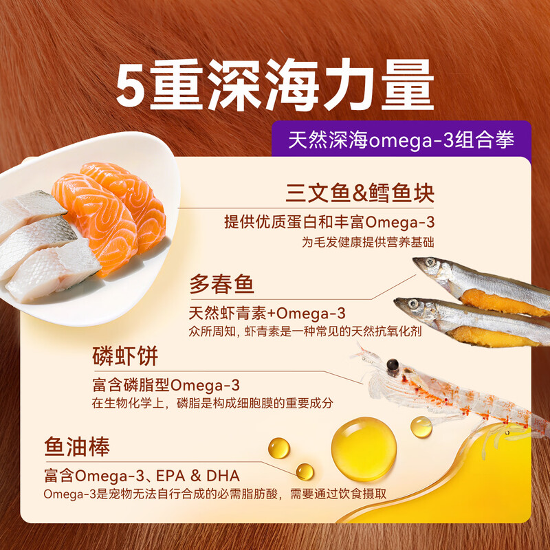 Weidangjia cat freeze-dried pop-up bucket 500g cat fish oil beautiful hair freeze-dried cat snacks raw bone meat dog and cat food hair and cheek nutrition