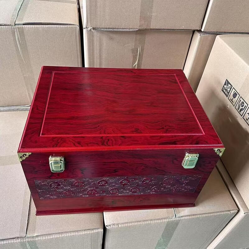 Fantasy special collection wooden box wine box liquor wooden box gift box sealed wine packaging box 12 zodiac red special model