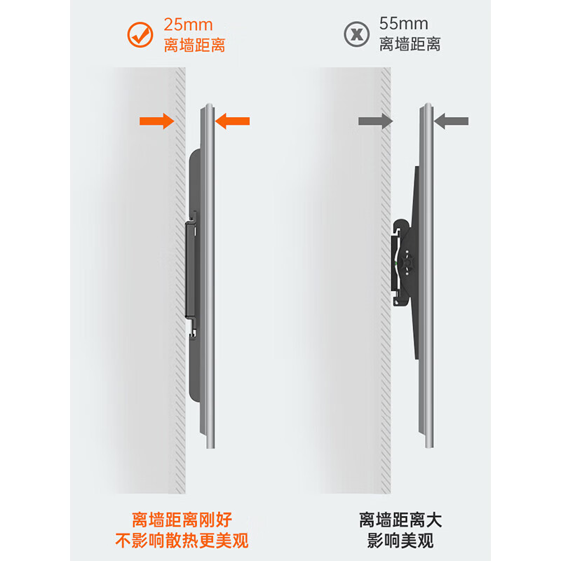 TV bracket suitable for Xiaomi ES/EA32 43 55 60 65 70 75 inch wall mount. Suitable for Xiaomi 40-80 inch full model mount.