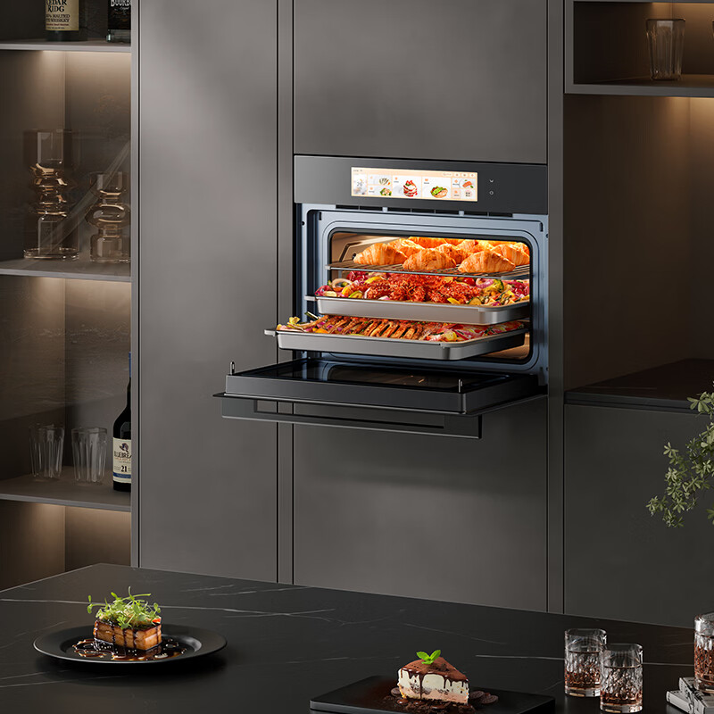 CASDON Yang Mi endorses dual hot air embedded micro-steaming and baking all-in-one machine SR52FW1-ZRPro 11.26-inch color screen micro-steaming, roasting, frying and stewing 6-in-1 steam oven
