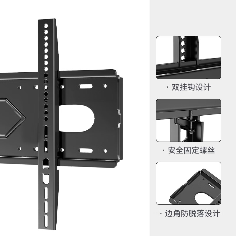 ProPre Universal TV Bracket TV Mount TV Stand Fixed Wall Mount Suitable for Sony Hisense TCL Haier Huawei Feili TV Stand Wall Mount Widened and Thickened Special for Large Screen 42-90 Inch