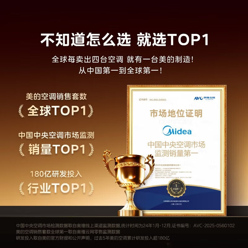 Midea central air conditioning ideal home third generation starlight pro multi-split one to four/one to three/one to five/one to six 4P5P6P commercial household air duct machine full DC frequency conversion 5 HP first class energy efficiency 120 for three Starlight pro