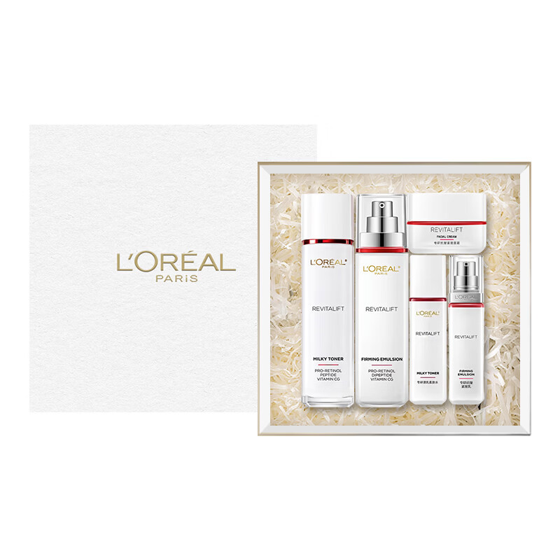 L'Oreal Rejuvenating Toner 5-piece Gift Box Set Firming Anti-Wrinkle Moisturizing Skin Care Products Birthday New Year Gift for Mom