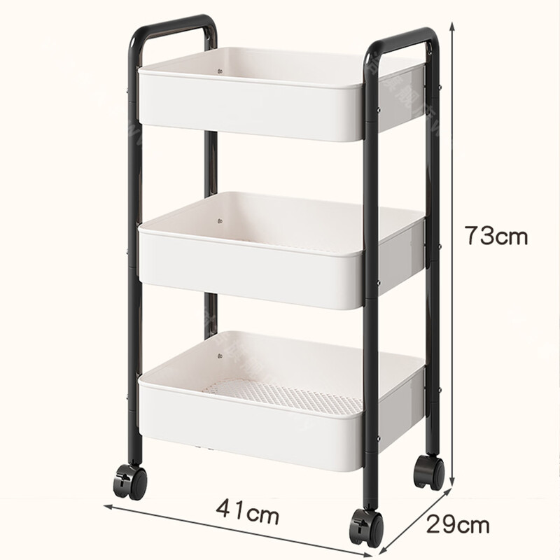 Shuhao dopamine storage rack household snack storage cart floor-standing removable bag rack kitchen multi-layer storage shelf