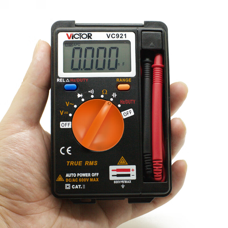 Victory Instrument (VICTOR) portable mini multimeter small high-precision handheld pocket multimeter automatic range household VC921