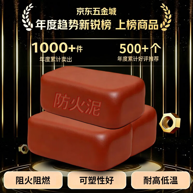 Beifute fireproof mud sealing clay organic fireproof plugging material insulation flame retardant high temperature air conditioning hole plugging fireproof mud 2KG