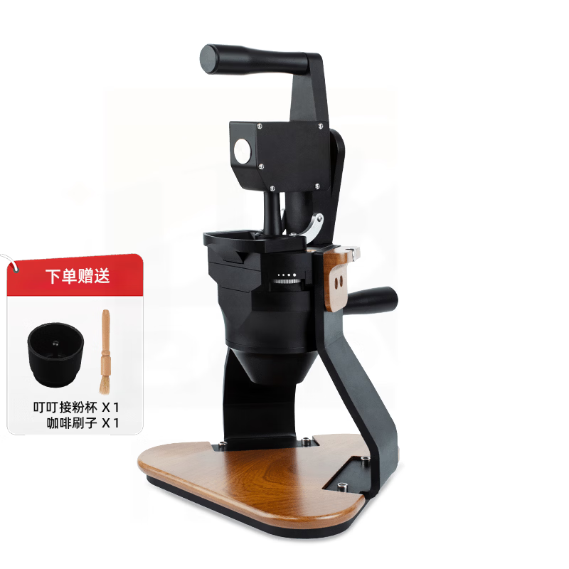 ROP Green Melting Ink Yin MY83mm hand-cranked bean grinder titanium cone knife heavy-duty manual grinder coffee bean grinder MY83-black