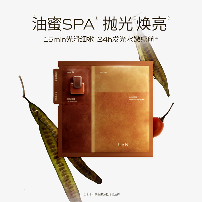 LAN new product launch Lan Phoenix Oil Honey Mask Polishing and Brightening Moisturizing Oil Mask Gift Box 2